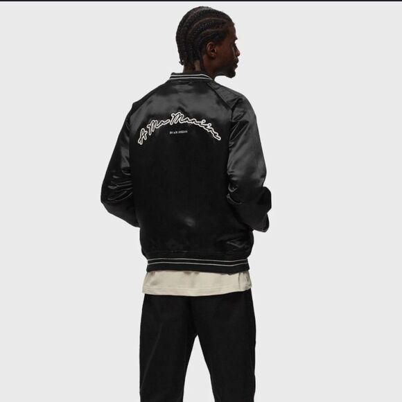 Air‎ Jordan x A Ma Maniére Souvenir Jacket Black Size Medium - Picture 5 of 15